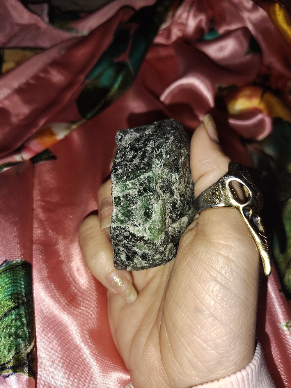 Natural Green Fuchsite Mica Mineral Specimen | Raw Green Crystal Stone